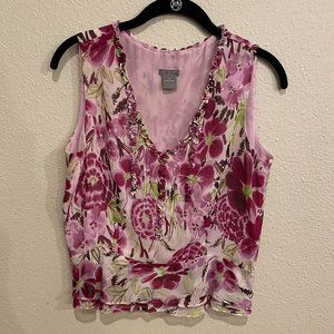 Five (5) Sleeveless Women's Blouses, Assorted Designers, All Size 6/Small